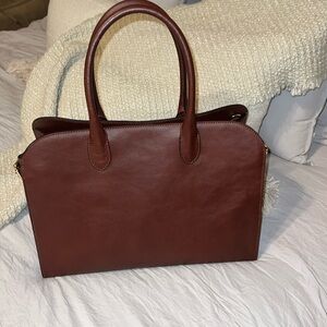 Claudia Firenza leather Row style tote NWT